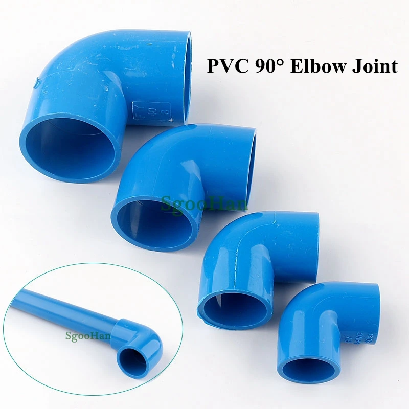 2~20PCS Inner Diameter 20~50mm PVC Pipe 90° Elbow Connector Plastic Water Supply Framework Joints Irrigation System Parts