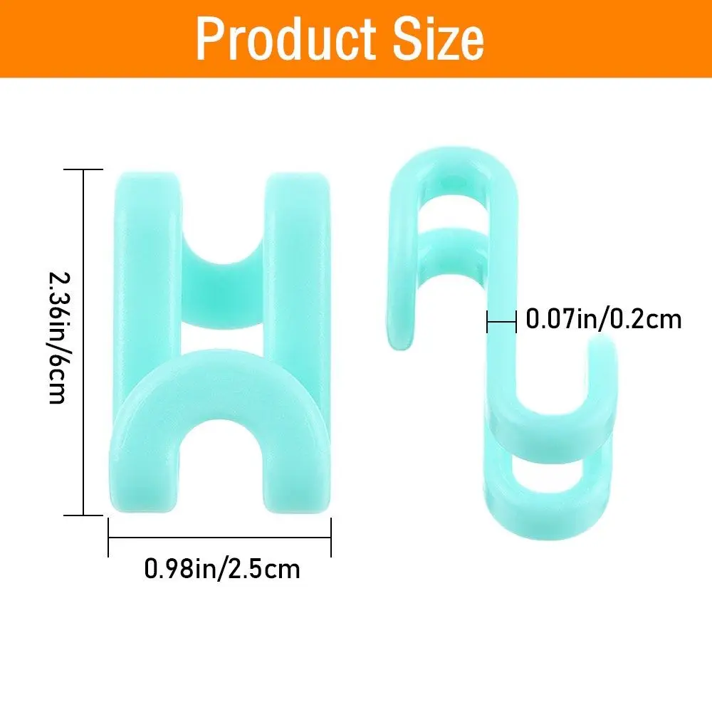 1/6Pcs Mini Clothes Hanger Connector Cascading Hook Wardrobe Cloakroom Bedroom Saving-Space Storage Holders Racks S Hook Tool