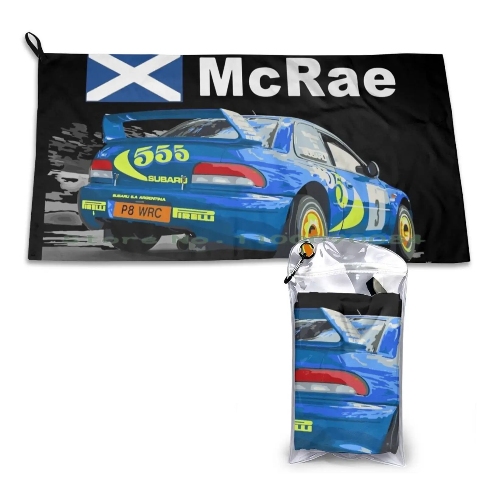 Jdm Colin Mcrae World Rally Wrc Gc8 22b Car 555 Quick Dry Towel Gym Sports Bath Portable Hearts Flowers Lovecore Valentines Day