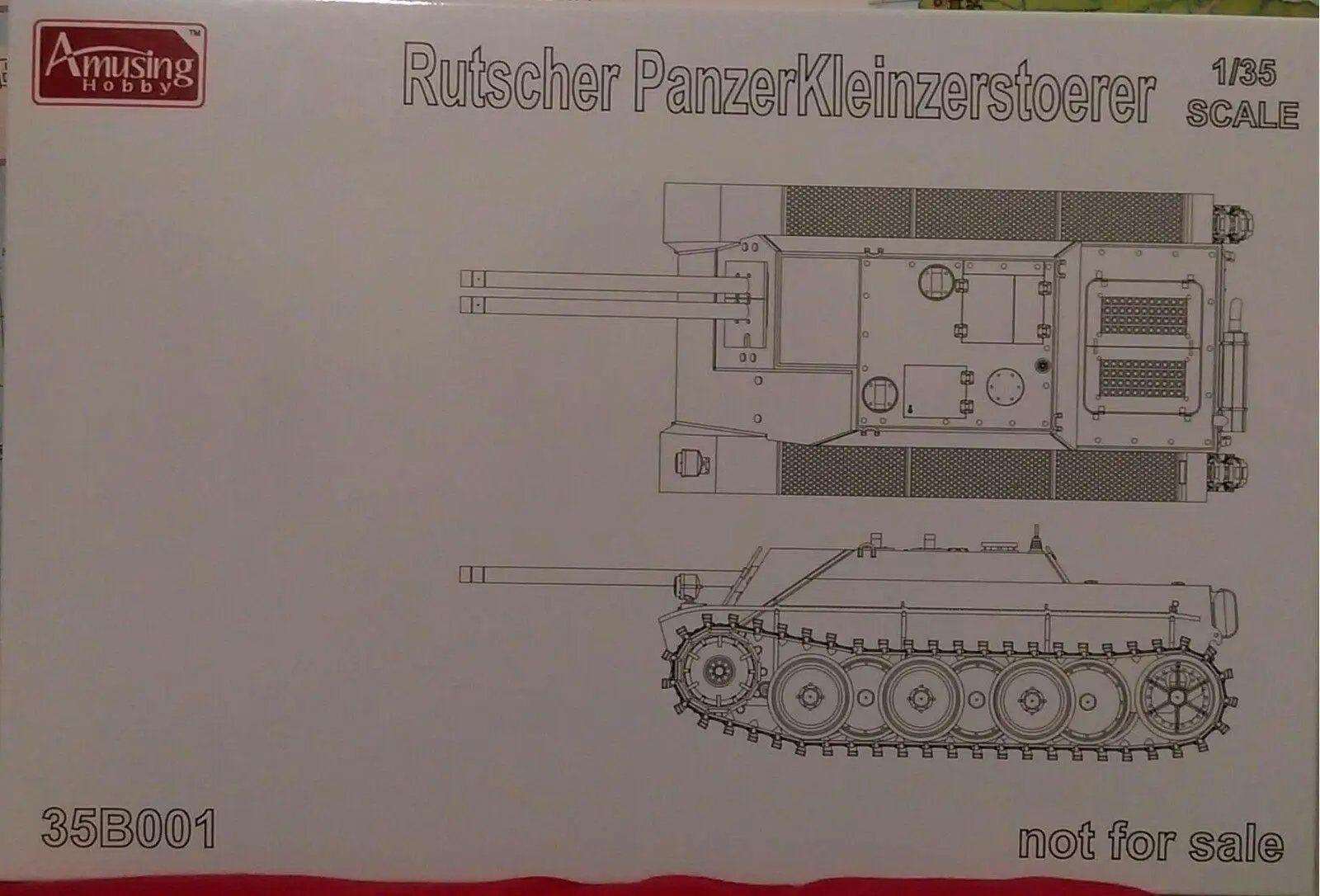 

Amusing 35B001 1/35 scale Model German WWII Project Tank Vehicle E-5 Rutscher