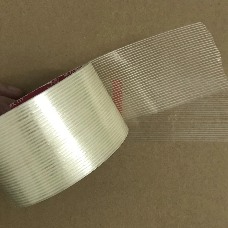 10M Repair FiberTape Straight Line Glass Fiber Tape High Temperature Resistant Non-marking Single Side Stripe Tape