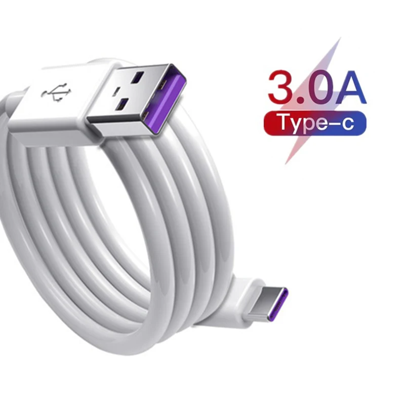 USB Type C Cable For Samsung S21 Xiaomi Poco 3A Fast Charging Wire Cord USB-C Charger Mobile Phone Type-C Cable