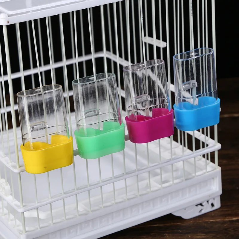 High Quality Automatic Drinker Bird Supplies Feeder Drinking Cup Water Waterer Clip Pet Dispenser Bottle Bowls Pet Parrot 1 Pcs