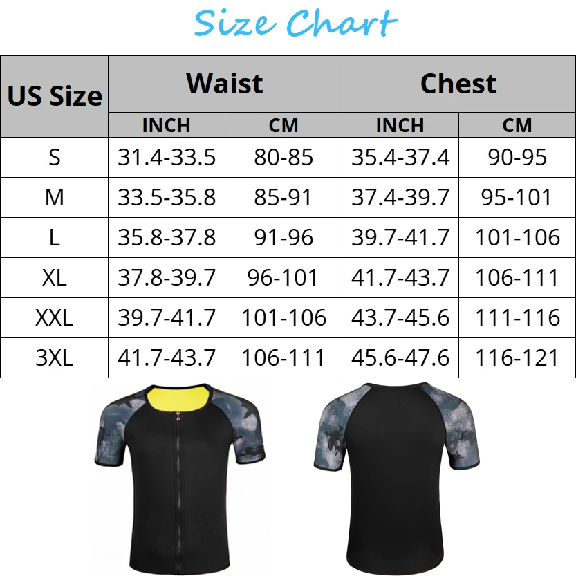 Men Body Shaper Sauna Suit Sweat Shirt Slimming Underwear Weight Loss Shirt Fat Burner Workout Thermal Tank Tops  Fitness