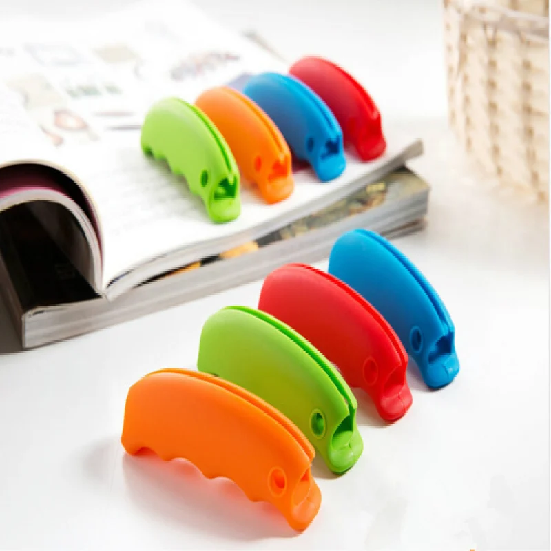 Candy Color Silicone Home Storage & Organization Bag Clips Bag Handle Handheld Lift The Bag Multifunctional Bag Carrying Device