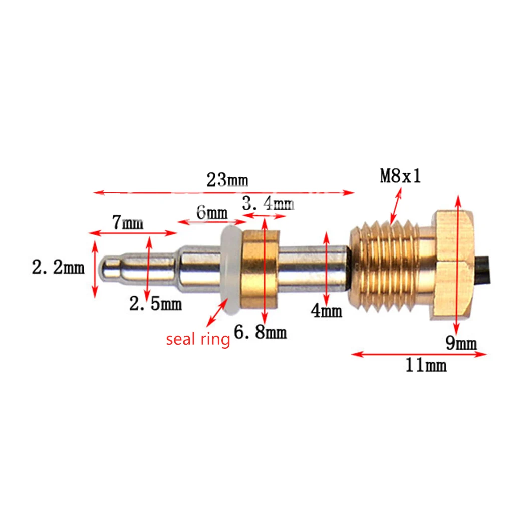 NTC 10K Thermistor Temperature Thread Probe Cable Value R25/50 Waterproof High Sensitivity