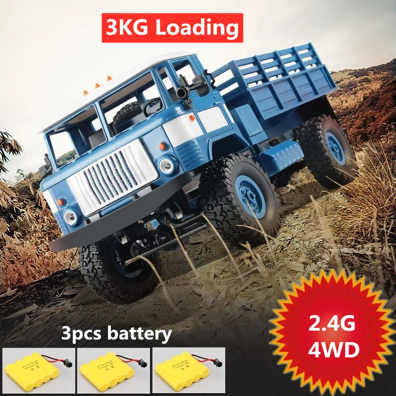 35CM 3KG Loading Rmote Control Truck Transport Vehicles 2.4G 4WD Simulation Millitary Truck  Engineering Car Vehicles Gifts