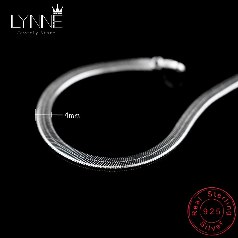 Hot 925 Sterling Silver Unisex Simple Flat Snake Anklets Women Jewelry Punk Rock Glossy Blade Style Bare Foot Chain Bracelets