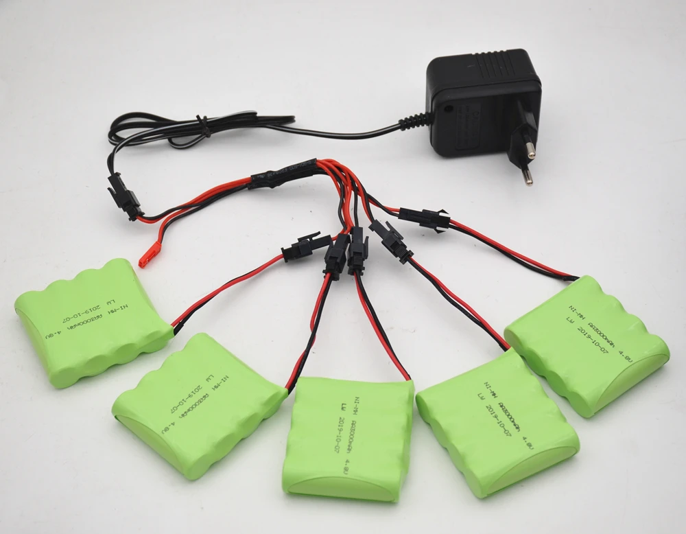 4.8v 3000mah NiMH Battery Charger Set For Rc toys Cars Tanks Robots Boats Guns Ni-MH AA 4.8v Rechargeable Battery Pack