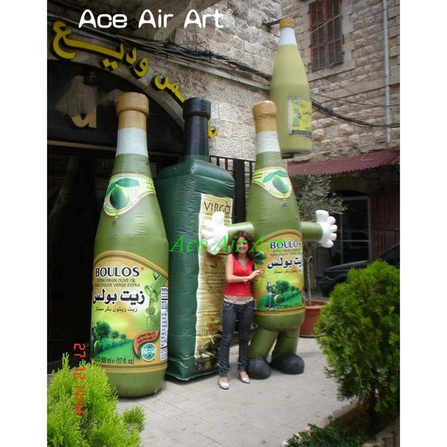 2022 Custom Inflatable Olive Oil Bottle Model For Trade Show/Exhibition/Advertising Made By Ace Air Art