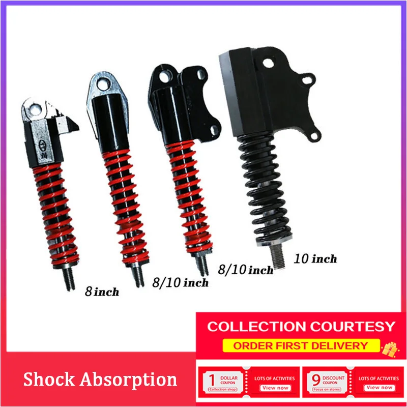 

Coolride Electric Scooter Front Wheel Shock Absorber 8 Inch 10 Folding Bicycle Spring for KuGoo M4, Etc