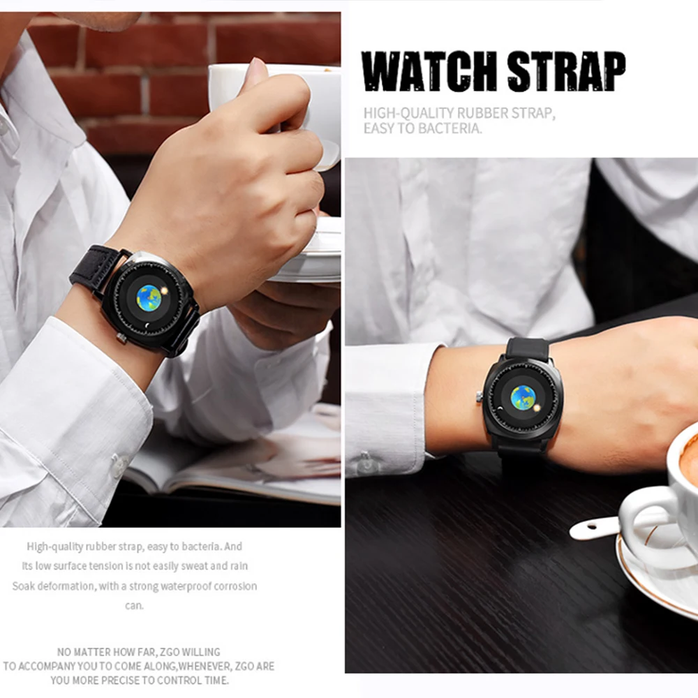 ADDIES New Men Watches Creative Design Rotation Earth Moon Sun Watch Waterproof Quartz Wristwatches Man Clock Reloj de hombre