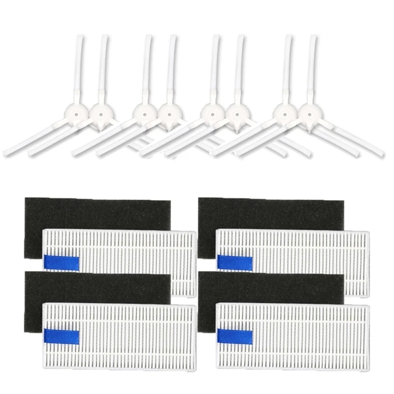 Hepa filtro escovas laterais para tefal rowenta explorer 20 40 60 serie robô aspirador de pó inteligente força varredura x3 peças reposição