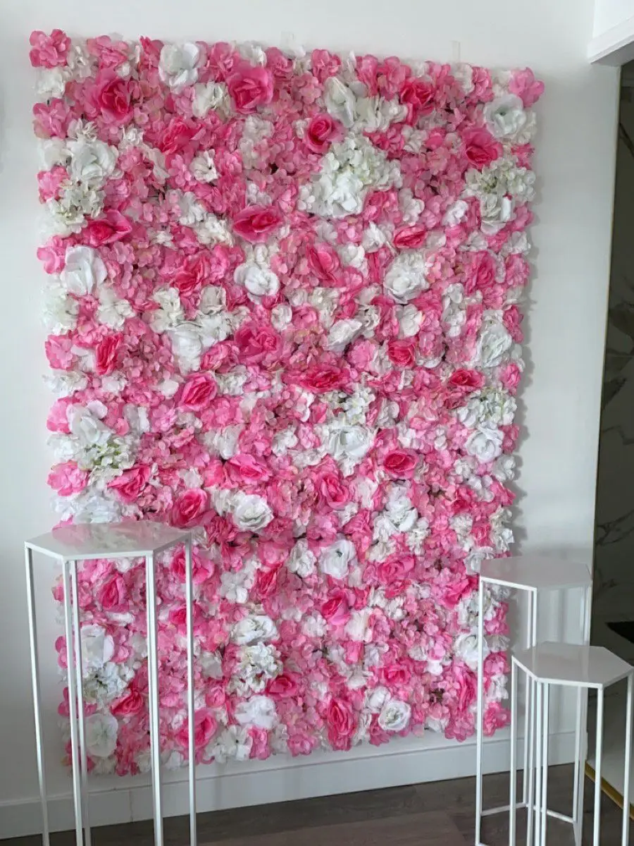 Silk Artificial Flower Wall Panels Handmade Wedding Decor Baby Shower Birthday Party  Shop Flower Backdrops Decoration Customize