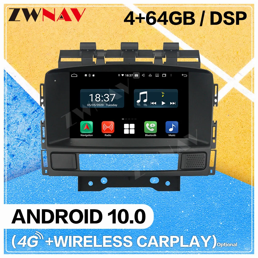 Carplay Android 10.0 screen Car Multimedia DVD Player for Opel Astra J 2010-2013 WiFi GPS Navigation Auto Radio Stereo Head unit