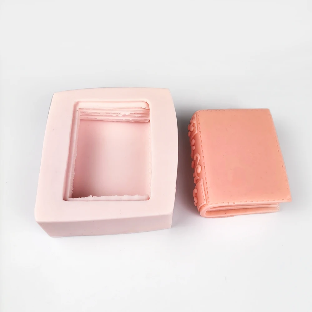 PRZY Book Soap Molds Photo Album Mould Silicone Fondant Soap Molds Handmade Mold Clay Resin Candle Mould