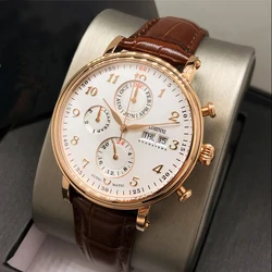 Men's Watches Switzerland LOBINNI Luxury Brand Perpetual Calendar Multi-function Seagull Automatic Mechanical Sapphire L13019-6