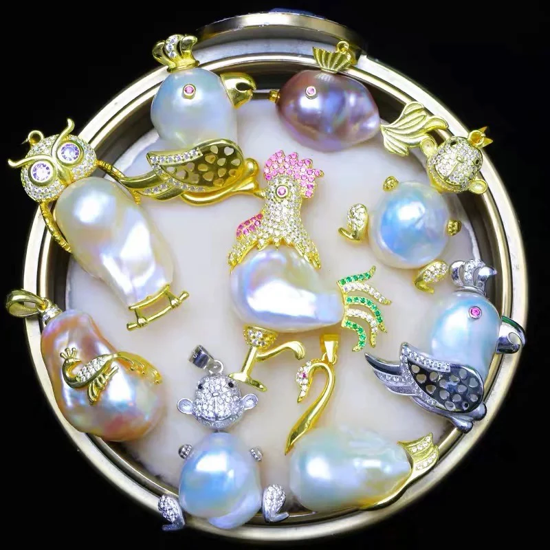 

wholesale 3A 15-16mm Vivid color natural freshwater Baroque pearl Loose pearls for DIY women Earring