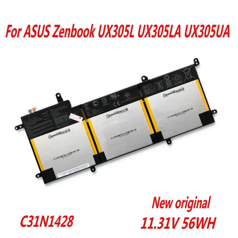 

NEW C31N1428 Laptop Battery For Asus Zenbook UX305L UX305LA UX305UA 3ICP5/91/91 11.31V 56WH