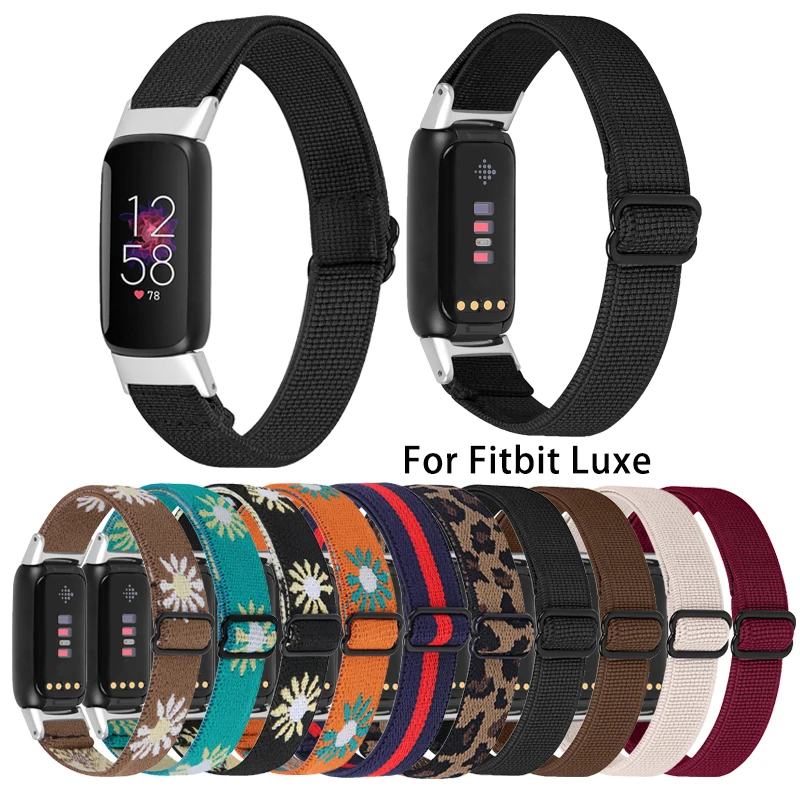 Эластичный нейлоновый ремешок для смарт-браслета Fitbit Luxe