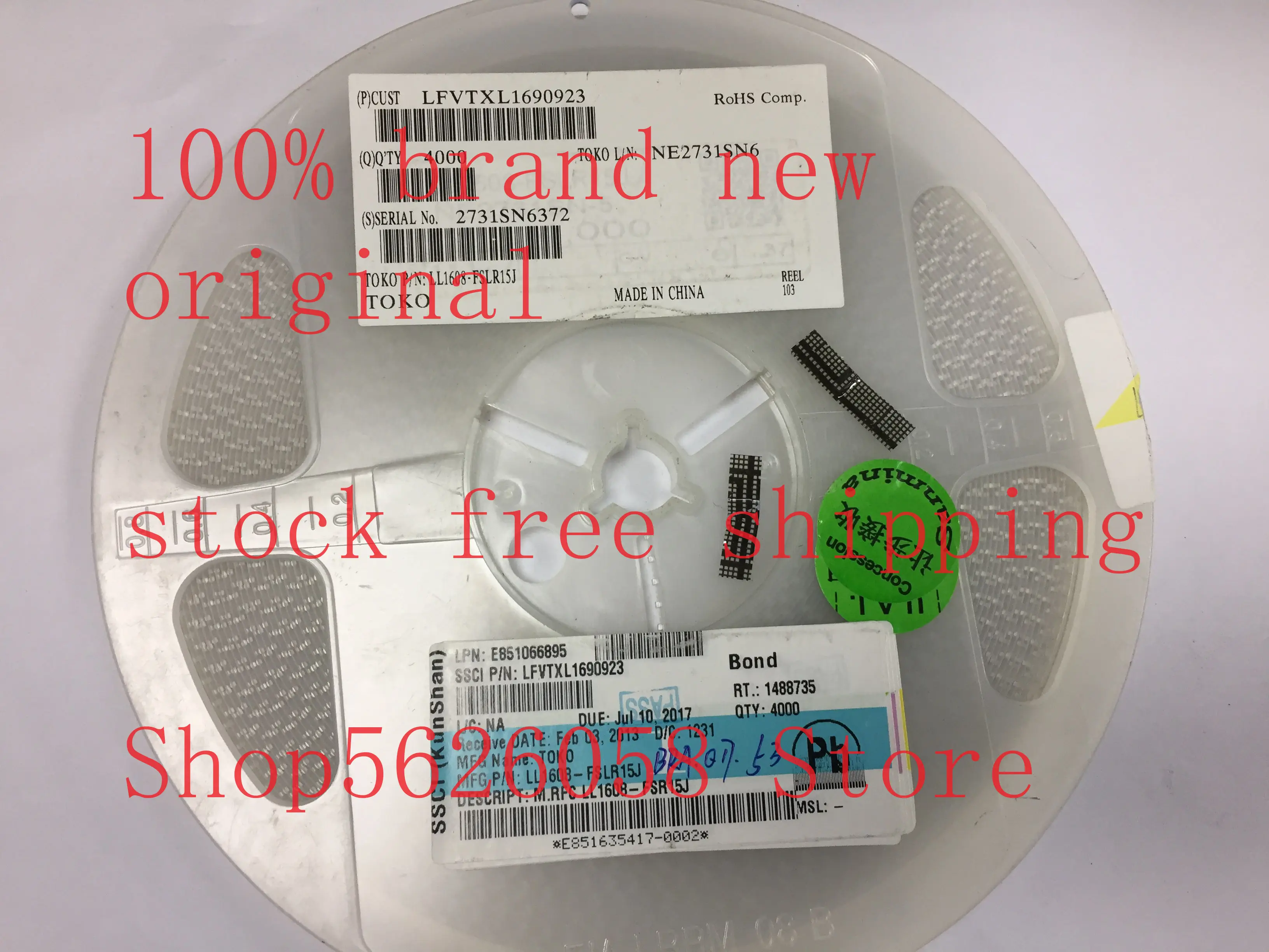 

LL1608-FSLR15J SMD 100% new original 50PCS/LOT STOCK