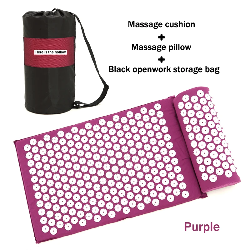 

Massager Pillow Cushion Shakti Acupuncture Massager Relieve Acupressure Mat Body Pain Acupuncture Spike Yoga Mat Massage Tools