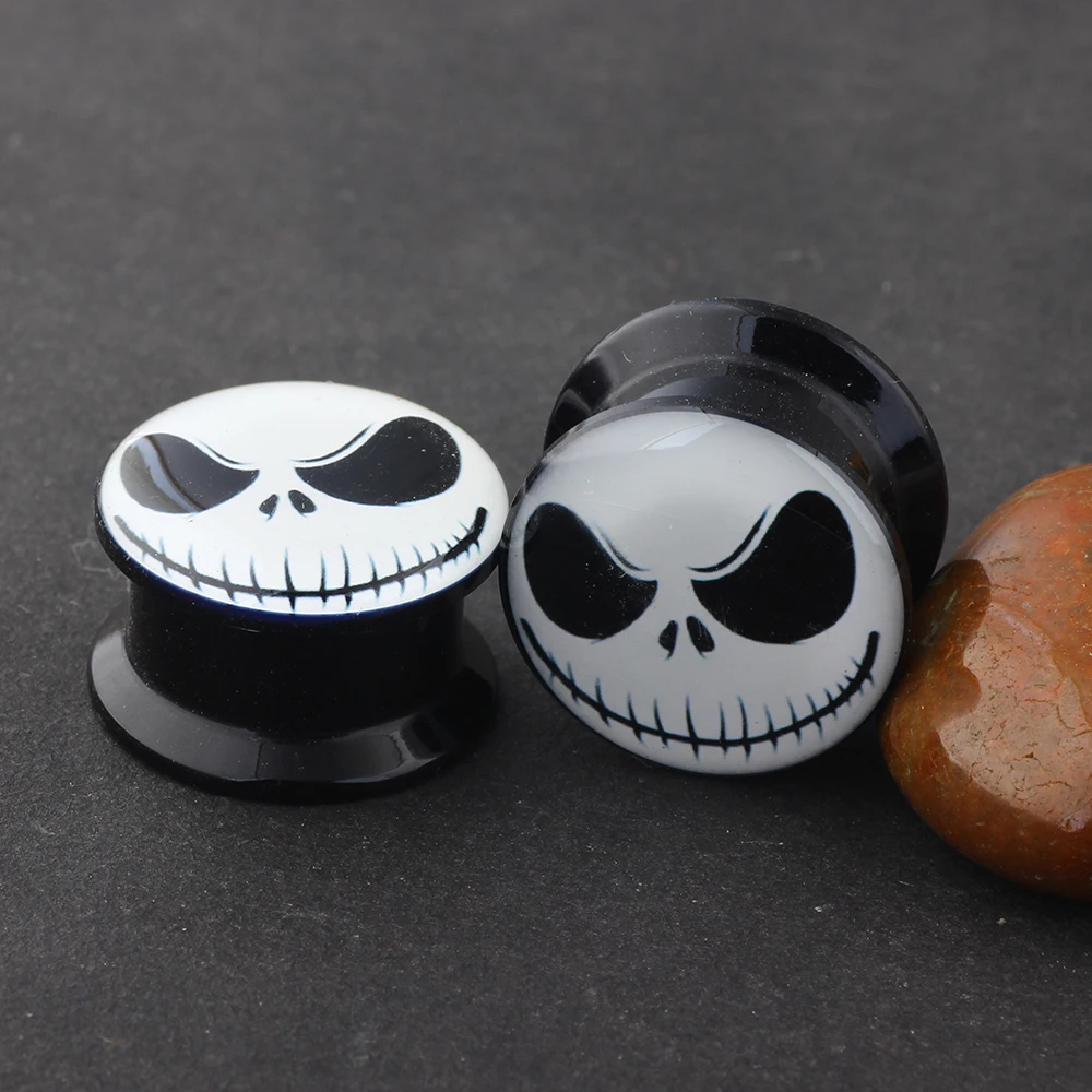 JUNLOWPY Internally Thread Black Flesh Tunnels Screw Ear Plugs Stretchers Piercing Expander Tragus Helix Body Jewelry 4-16mm