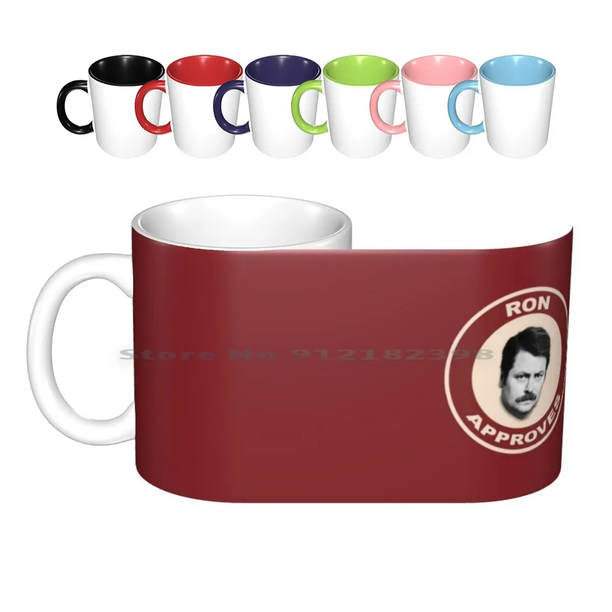 Ron Approves - Parks And Recreation Ceramic Mugs Coffee Cups Milk Tea Mug Parks And Rec Parks And Recreation Parks Ron Approves