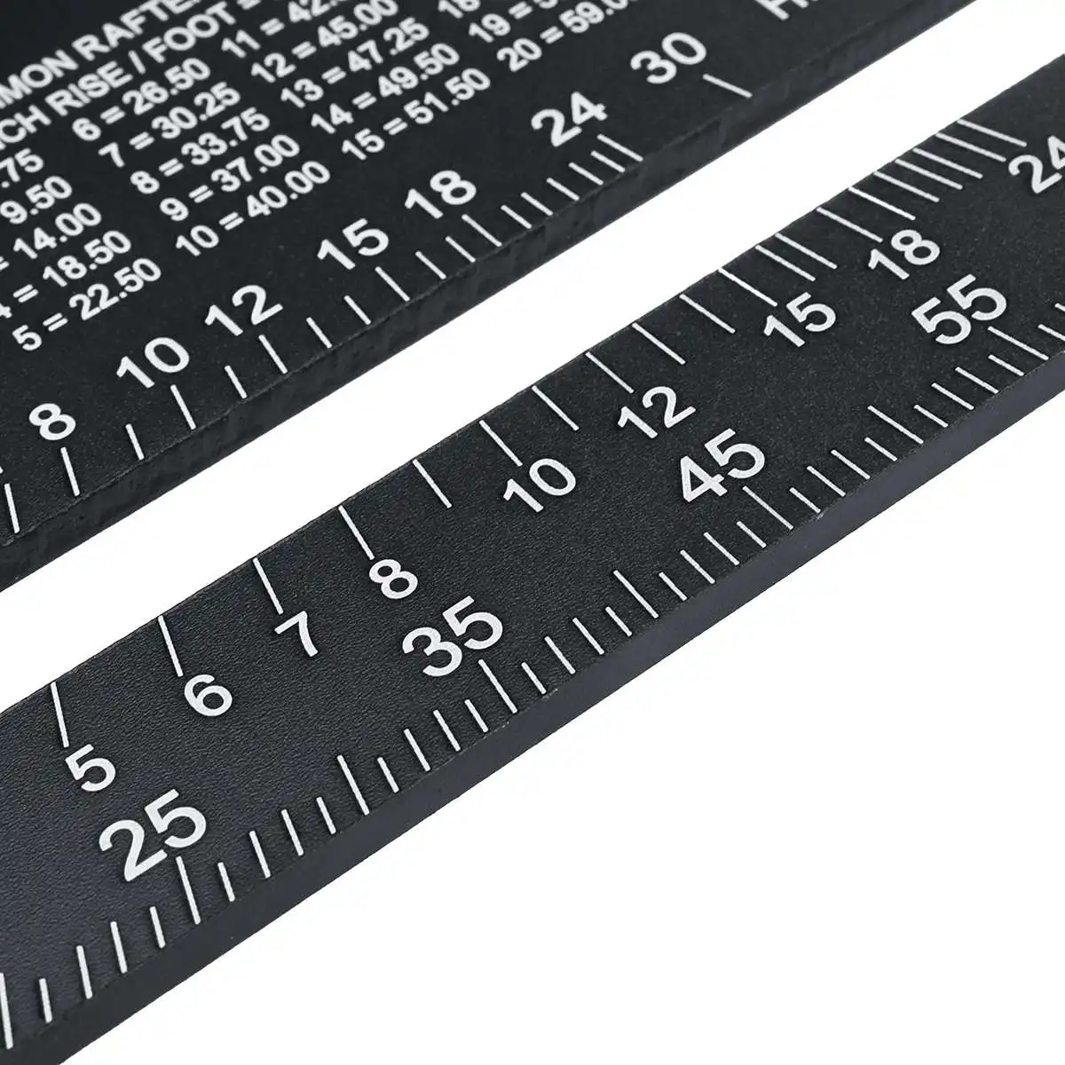 Angle Ruler 7/12 inch Metric Aluminum Alloy Triangular Measuring Ruler Woodwork Speed Square Triangle Angle Protractor