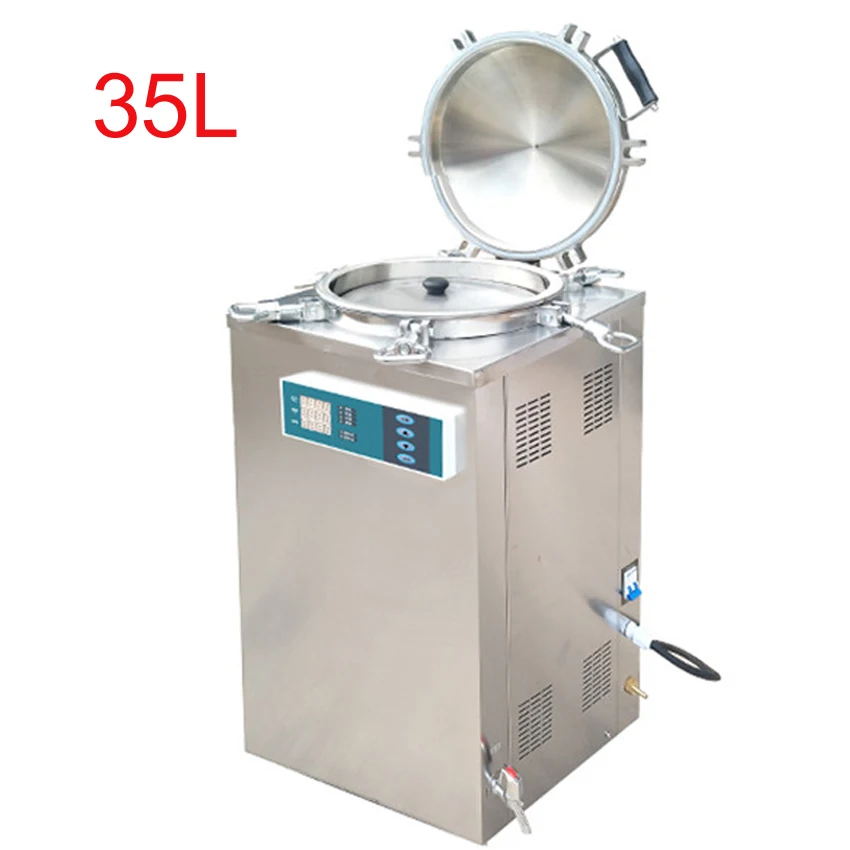 

35L 2.5KW Stainless Steel Sterilization Pressure Steam Sterilizer Automatic Disinfecting Cabinet For Surgical Medical LS-35LD