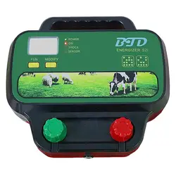 5J  40KM BTD  Solar Electric Fence Energiser Charger Controller for Cattle Sheep Goat Horse Animal