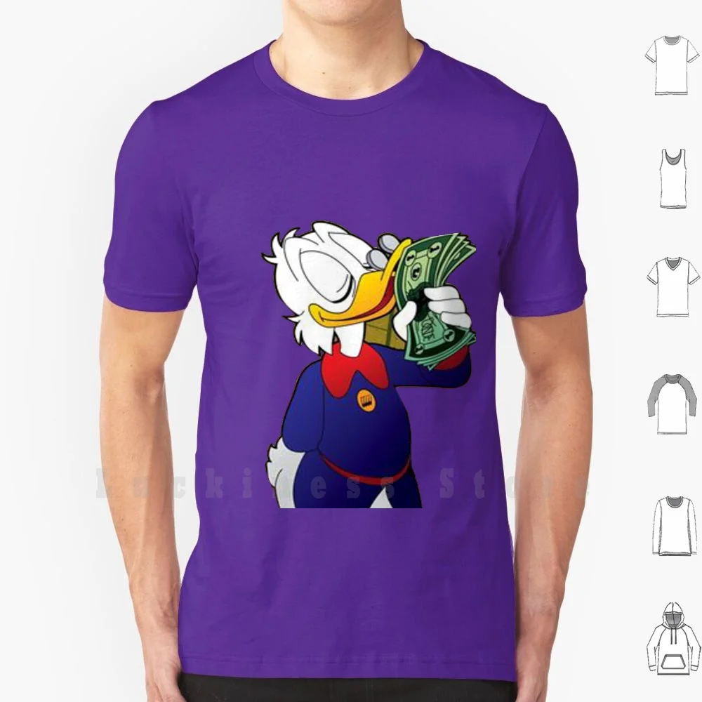 Litecoin Ltc Crypto Millionaire Mcduck T Shirt Big Size 100% Cotone Bitcoin Btc Litecoin Ltc Ethereum Eth Crypto Crypto