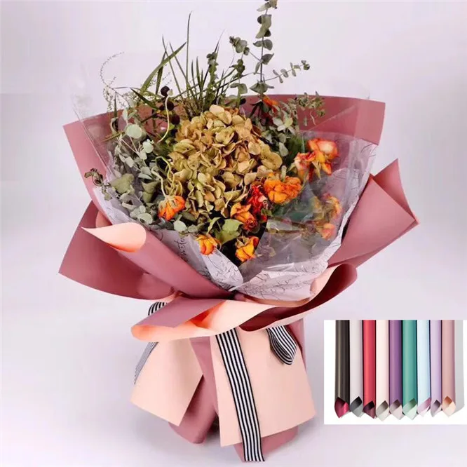 

20pcs/set 40*45cm Decorative Origami Two-tone color Paper Craft DIY Flower Wrapping Fold Scrapbooking Party Backdrop Decoration