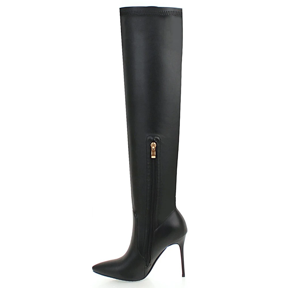 Tacchi alti Sexy da donna stivali sopra il ginocchio stivali alti alla coscia da donna primavera autunno stivali lunghi scarpe Botas Altas Mujer