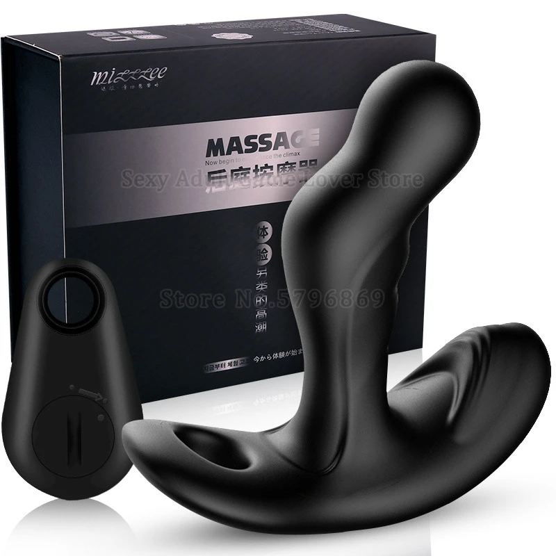 360° Rotating Prostate Massager Scrotum Anal Vibrator Treatment Prostatits Remote Control Butt Plug Erotic Sex Toys For Man Gay