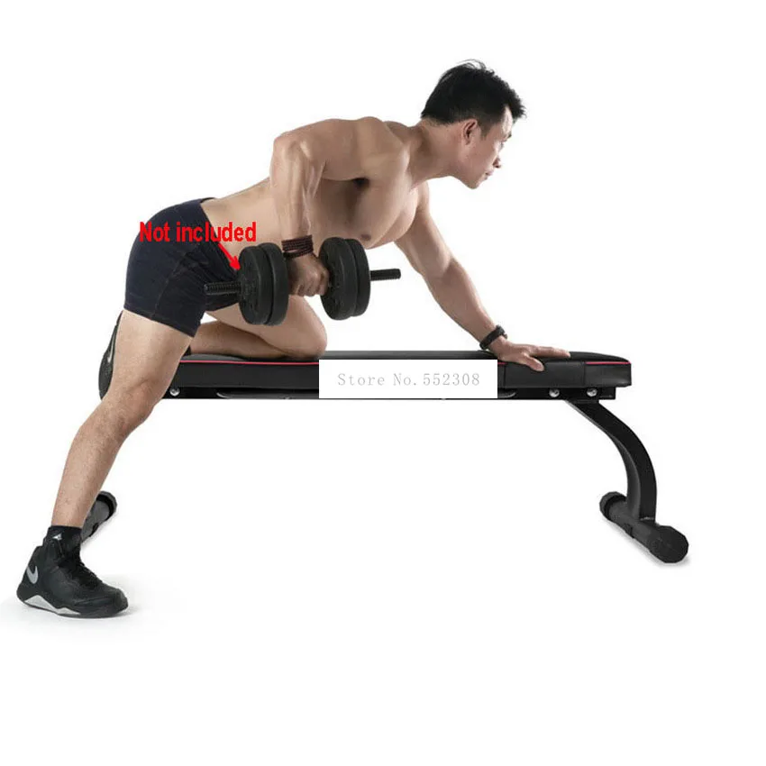 PU leather Steel Frame Ab Exercise Weightlifting Training Arm Muscle Fitness ToolFoldable Dumbbell Bench Sit Up Abdominal Bench