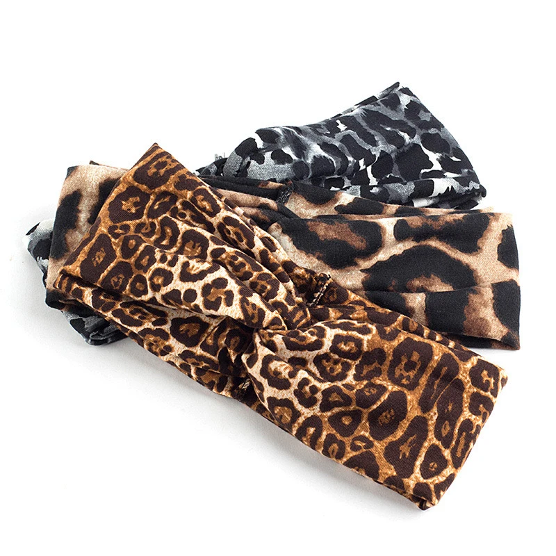 Latin Dance Accessories Salsa Tango Cha Cha Rumba Practice Wear Fashion Leopard Print Headband Elastic  Dance Headdress DNV13561