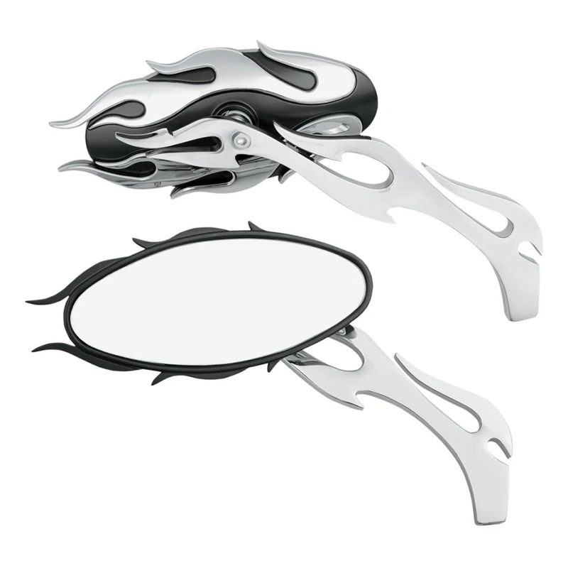 

Rearview Mirror Motorcycle Accessories Flame 8mm 10mm Electric Scooter Cafe Racer Bike Chopper Cruiser Side for CB500X ...