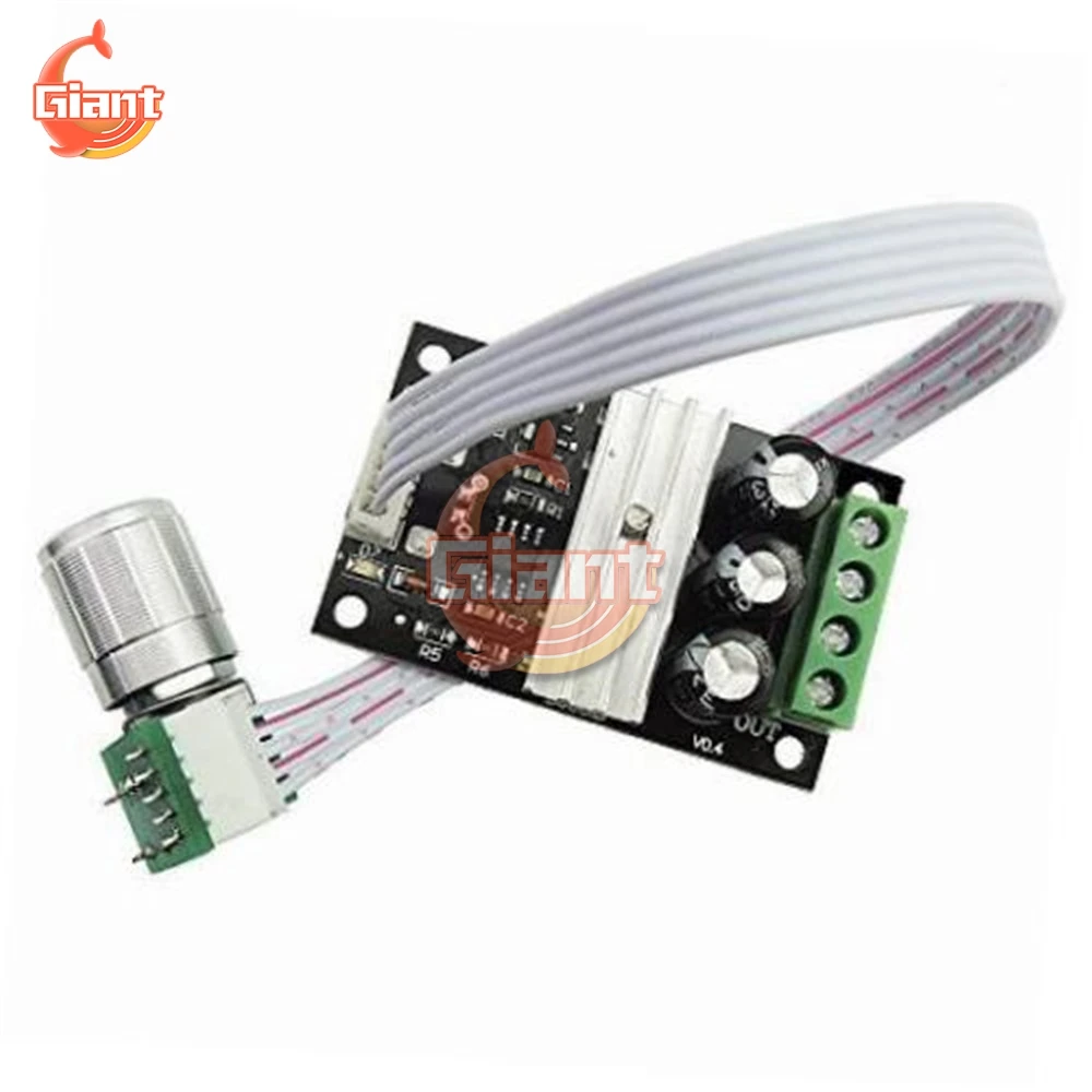 DC6V-28V 3A 80W PWM Adjustable DC Motor Speed Controller Knob Extended Version 5V 12V Motor Drive Controller with switch 1203BKW