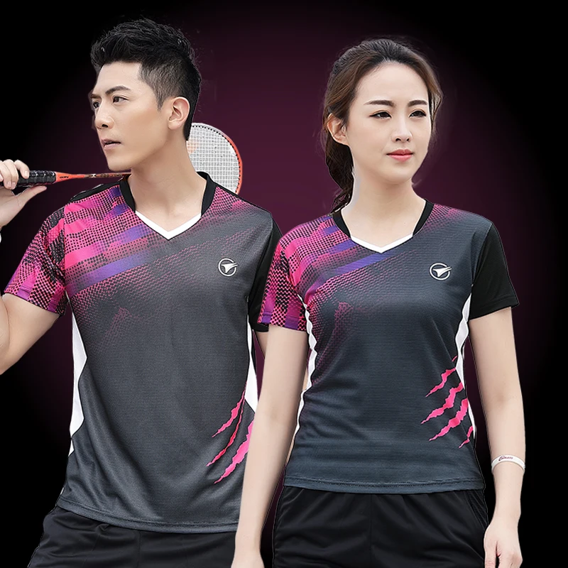 Badminton Shirt Sports Men Women Brand Quick Dry Breathable Table Tennis Team Running Fitness Exercise Training T Shirts
