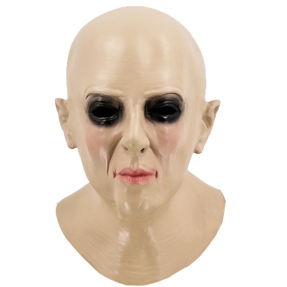 Realistic Female Bald Head Human Face Mask Latex Masks Woman Sissy Self-design