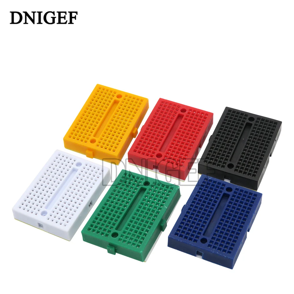 DNIGEF SYB-170 Mini Breadboard Solderless Prototyp 170 Tie-punkte PCB Test Board Sechs Farbe Breadboard