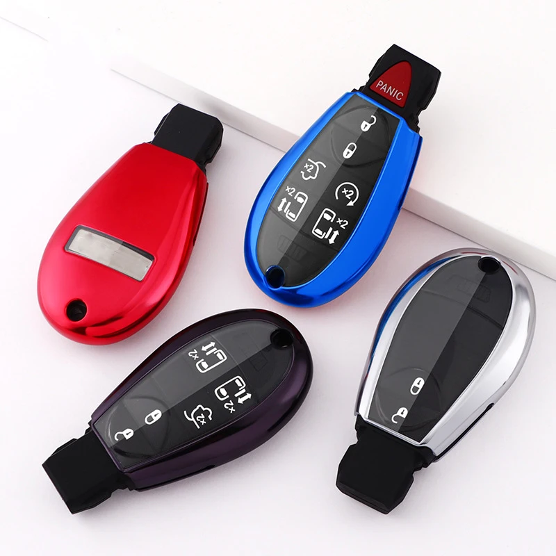 TPU Car Remote Key Cover Key case for Jeep for Chrysler Fobik for Dodge Ram Keyless