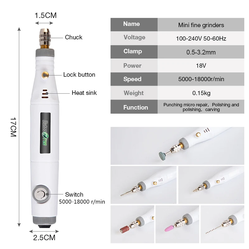 110V/220V Electric Drill Engraving Pen Home DIY Mini Drill Machine Power Tools Electric With Dremel Accessories Rotary Tools Set