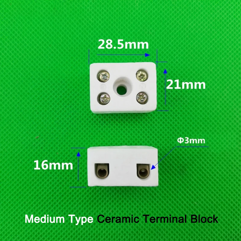 5 قطعة 2 Postion 5-Hole عالية التردد السيراميك غطاء أطراف الأسلاك النحاس المسمار موصل 25A 400 فولت كابل الطاقة المقبس