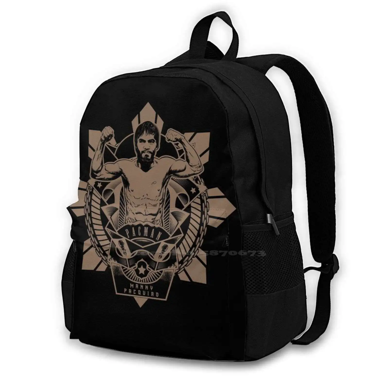 Hot Sale Schoolbag Backpack Fashion Bags Pacshirt Pacquiaoshirt Pacprints Pacdesign Boxershirt Boxerprint Pac Design Boxing