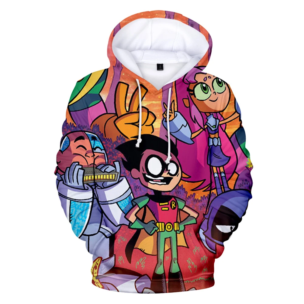 Teen Titans Go 3D Printed Fashion Fall Winer Suit Hoodies Sportswear Hooded HIP HOP Women/Men the hooded