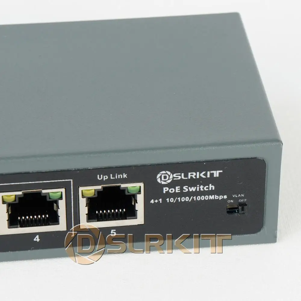 DSLRKIT 96 W Tất Cả Gigabit 5 Cổng 4 PoE + Công Tắc 802.3at AF Nguồn Qua
