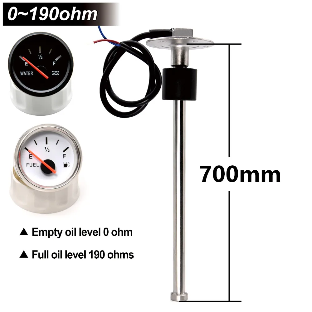 

Custom Size Fuel Level Gauge Sensors 1500mm 1200mm 1100 1000mm 650/700/800/900mm Water Level Sensor 0~190ohm for boat car truck