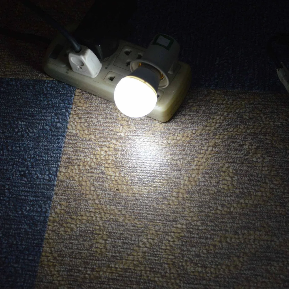 EU Plug Luzes Noturnas LED com Tomada de Interruptor, E27 Holder Base Night Light, 220V, 5W